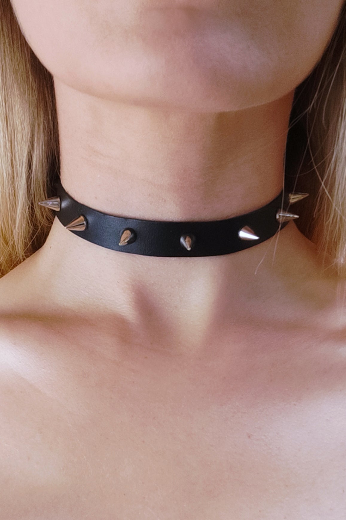 Leather Choker with Studs