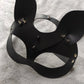 Sexy Leather Mask Catwomen with Studs - 03
