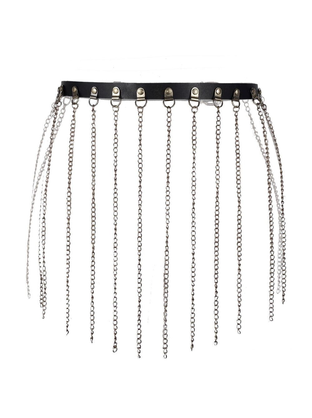 Leather Waist Belt Harness with Sexy Chains No. 01